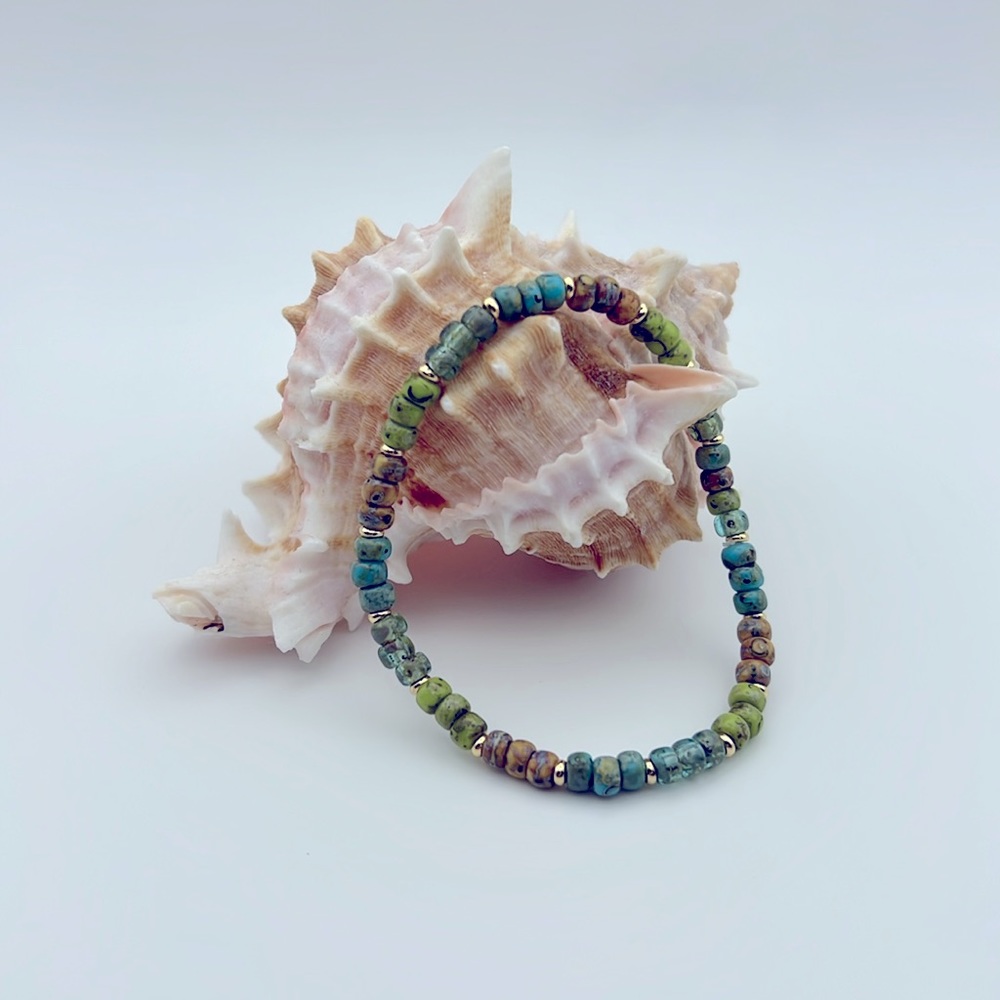 STRECHY BRACELET STACKABLE BRACELET MULTICOLOR PICASSO